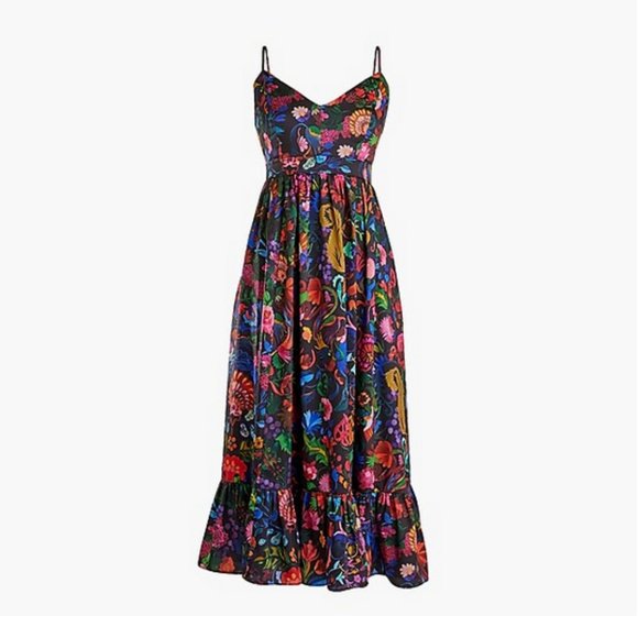 chinese dress ladies J. Crew Purple Lilac White Striped Ruffle Trim Lace Tiered Maxi Dress – The  Closet New York main image 0
